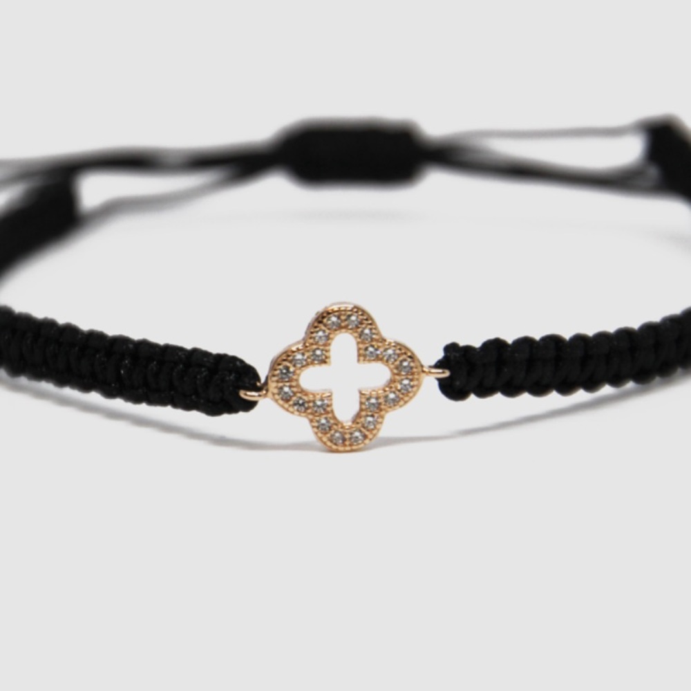 Woven Four Leaf Bracelet
